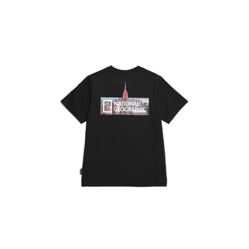 KIDS URBAN CITY ARCHITECTURE GRAPHIC T-SHIRT- CARBON BLACK