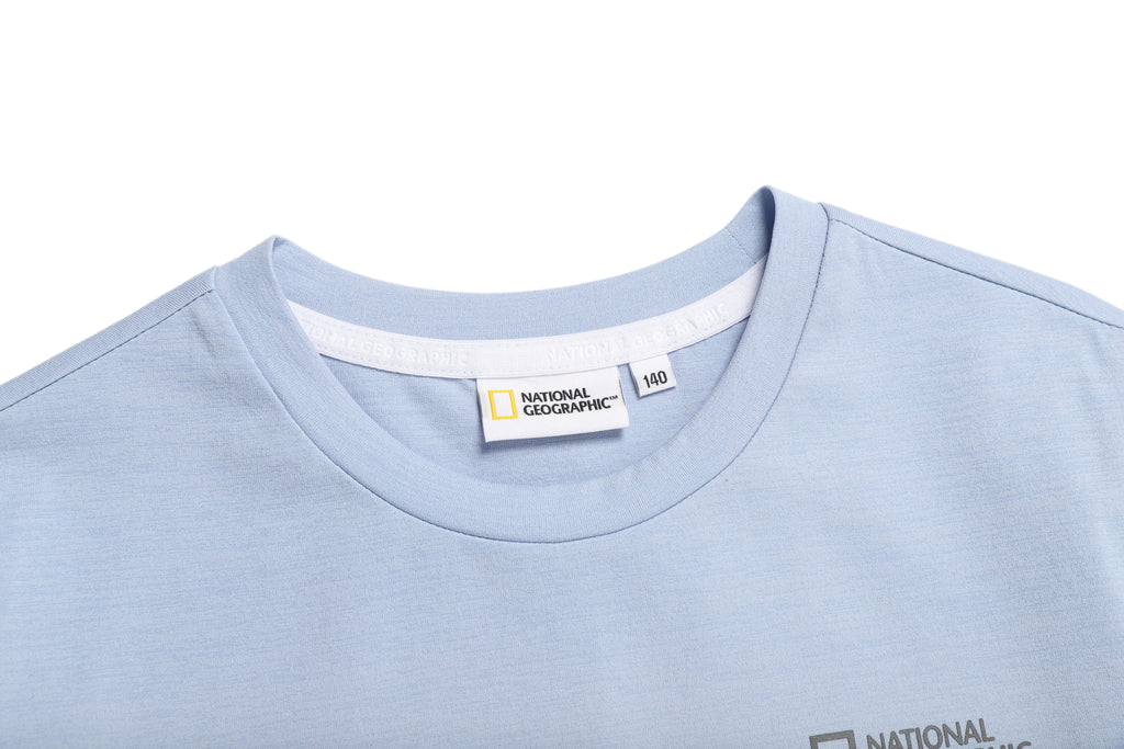 Kids Urban City Architecture Graphic T-Shirt- Storm Blue