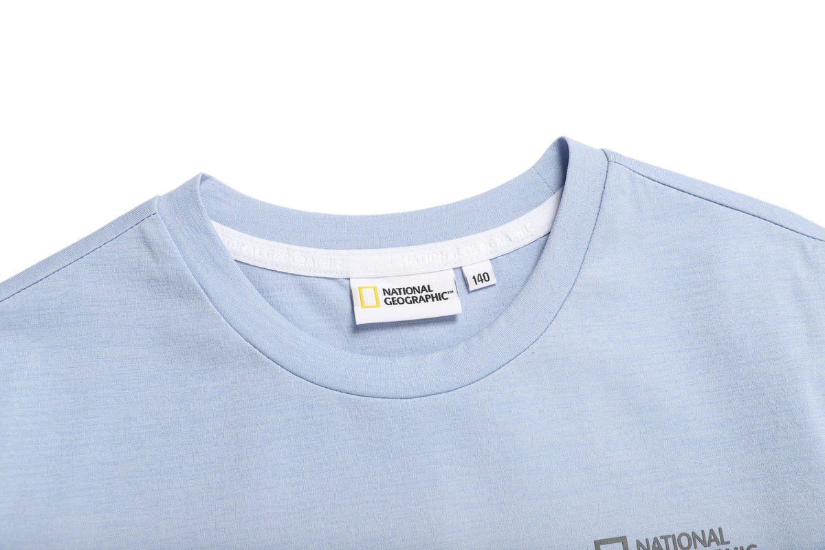 Kids Urban City Architecture Graphic T-Shirt- Storm Blue