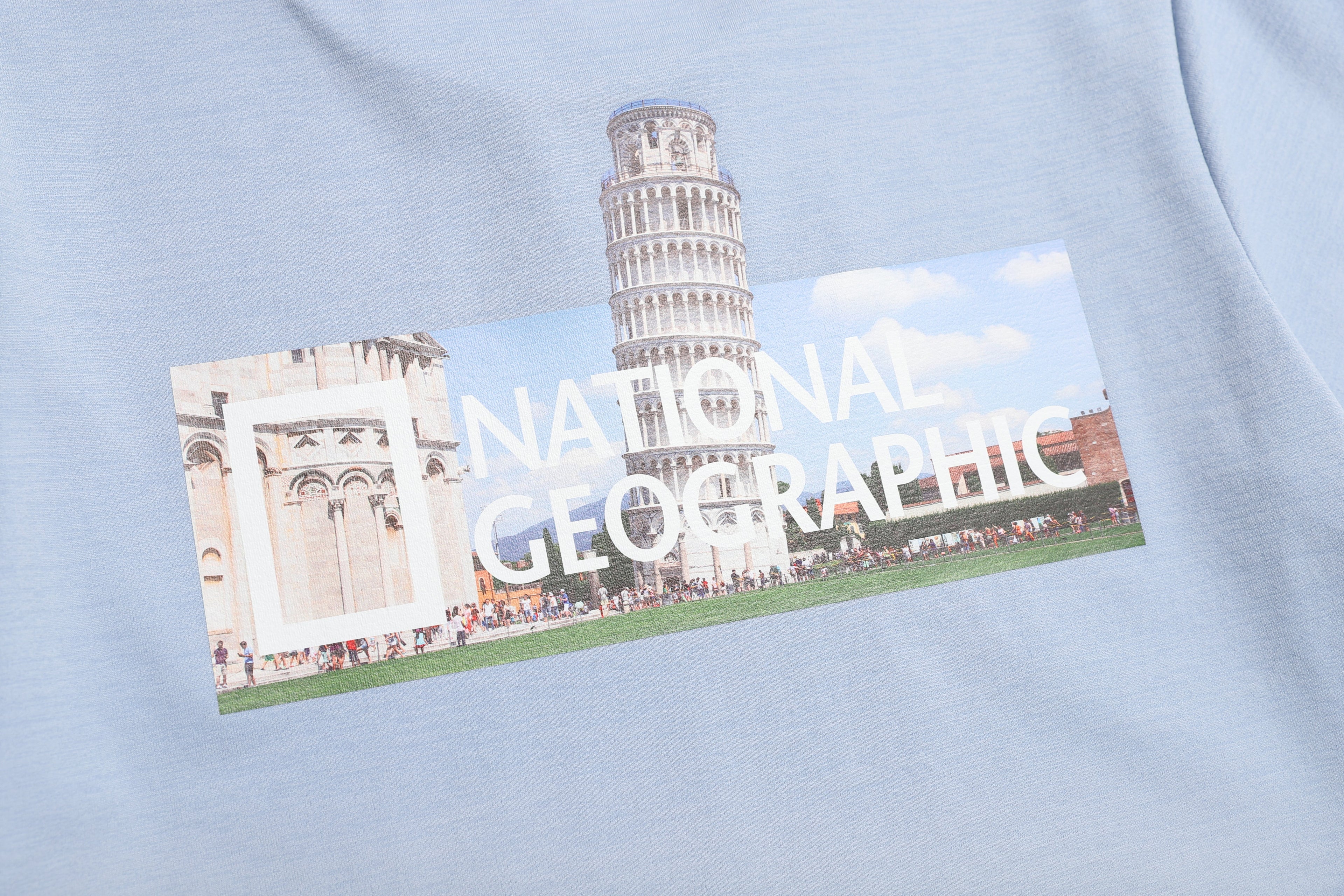 Kids Urban City Architecture Graphic T-Shirt- Storm Blue
