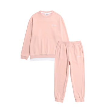KIDS SWEATSHIRT AND JOGGERS SET- PEACH