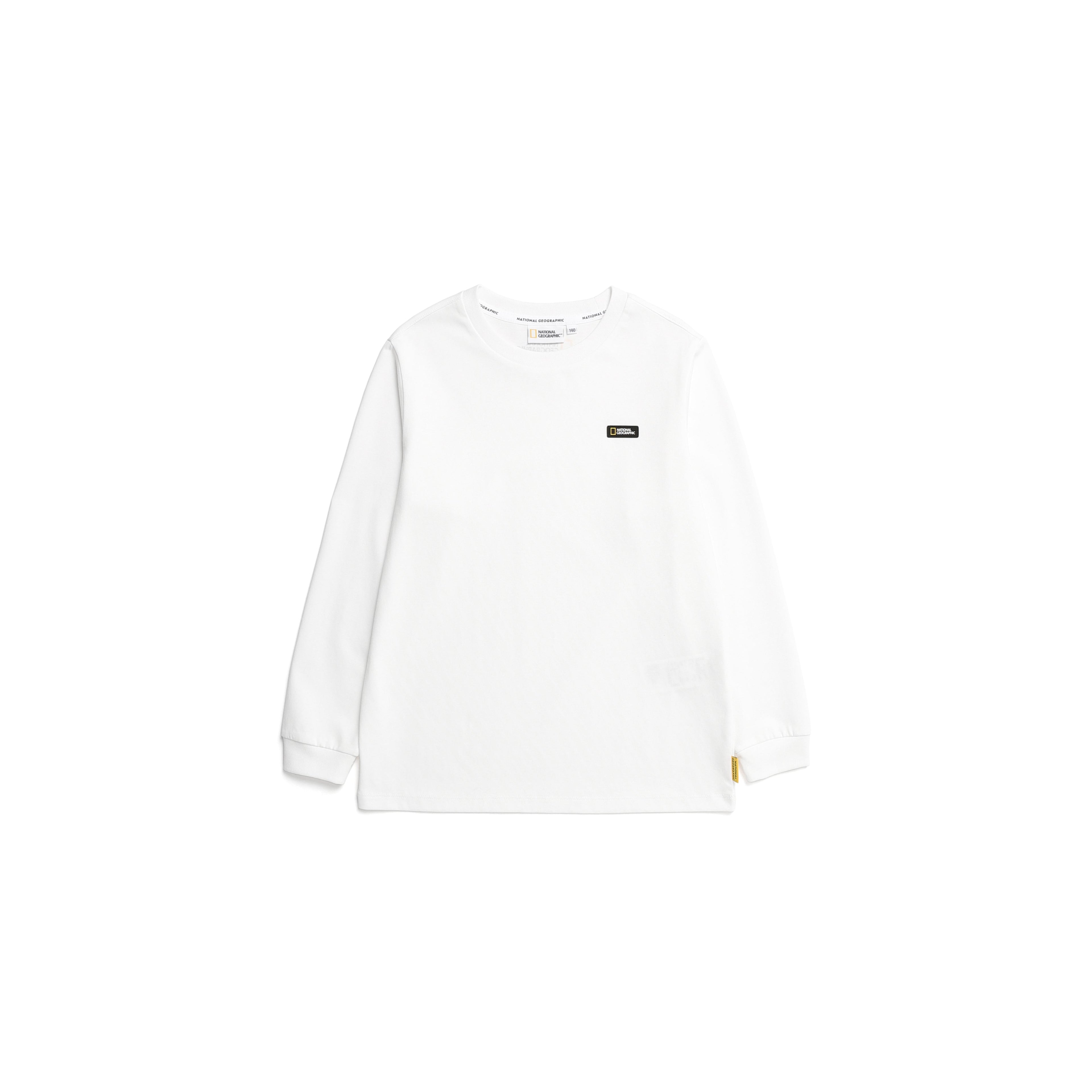 Kids Neody Small Logo Long Sleeve Shirt- White