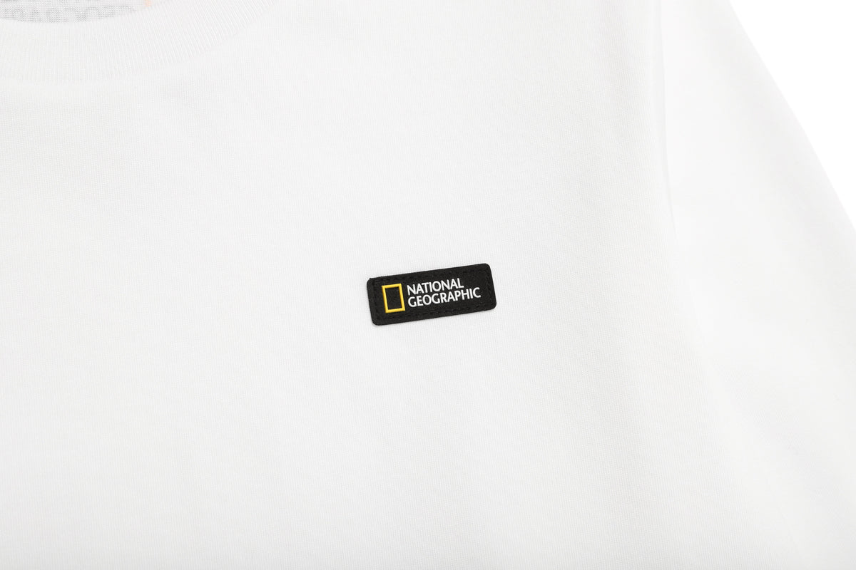 Kids Neody Small Logo Long Sleeve Shirt- White