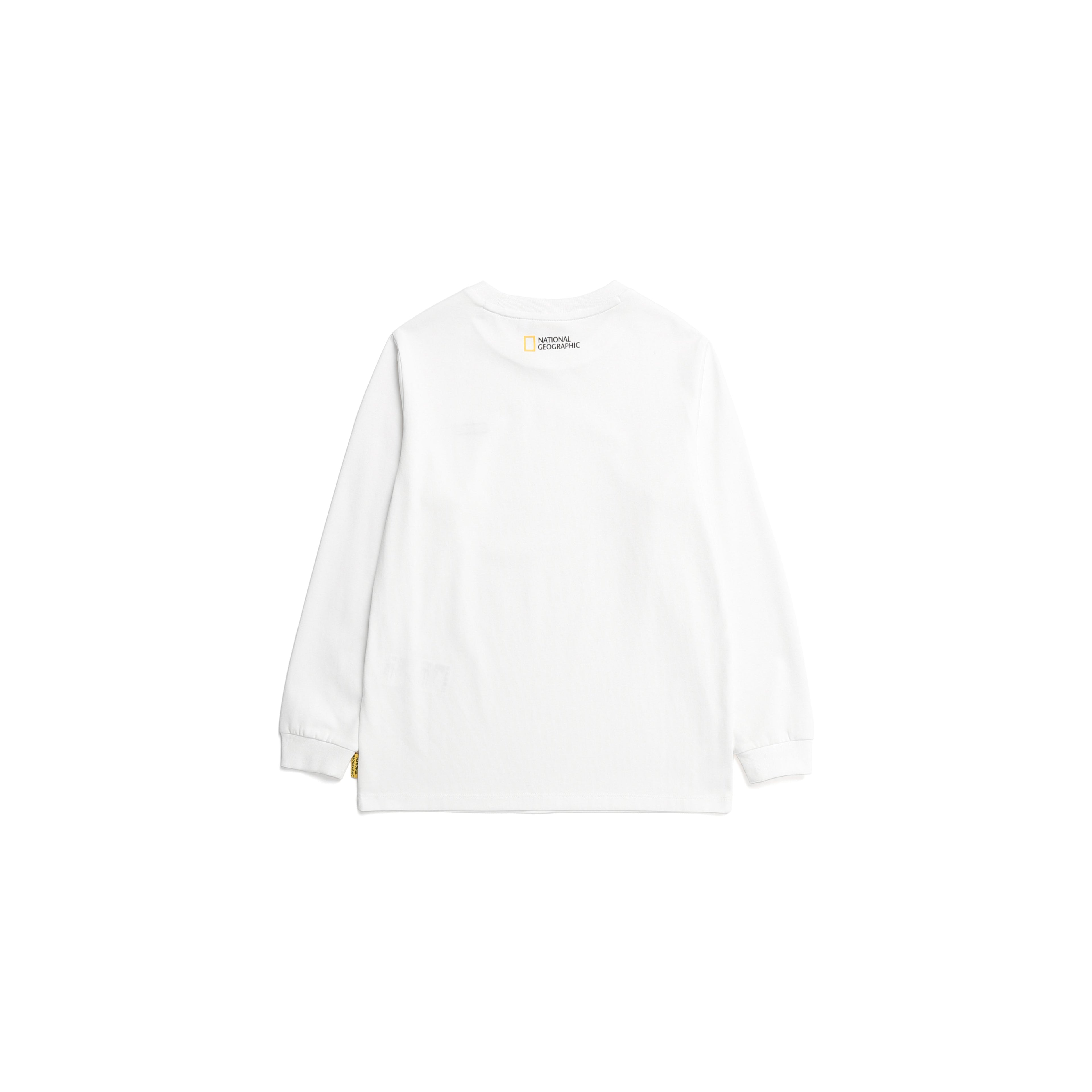 Kids Neody Small Logo Long Sleeve Shirt- White
