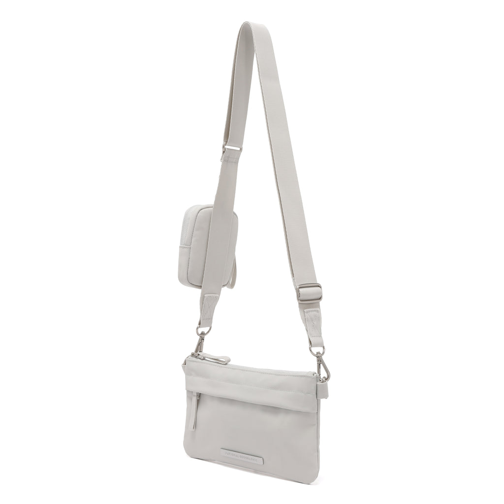 Women's Urban Travel Dual Cross Bag- L/Beige