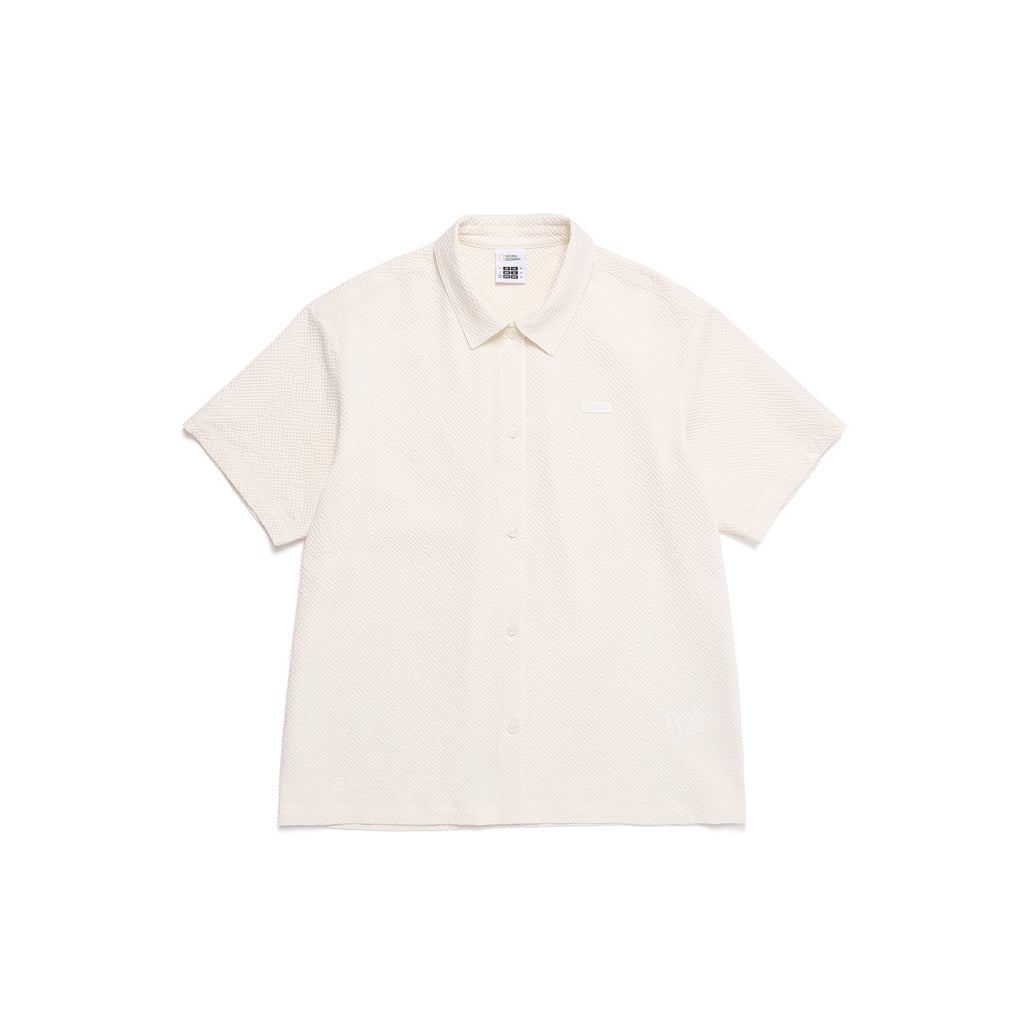 Women'S Seersucker Over-Fit Cover Up Shirt- Birch