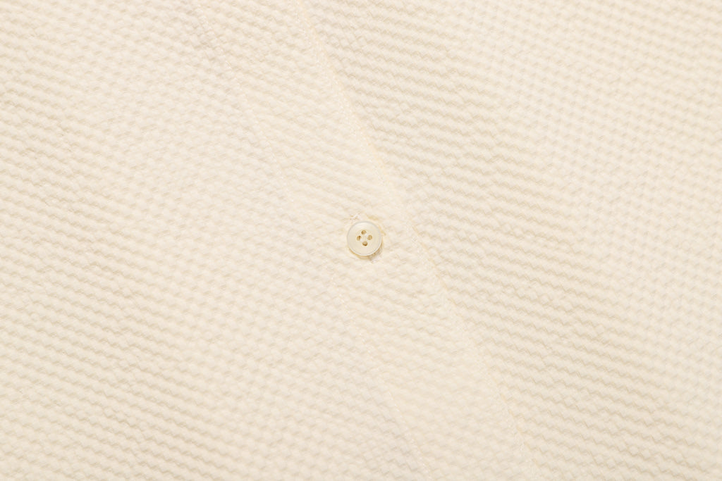 Women'S Seersucker Over-Fit Cover Up Shirt- Butter