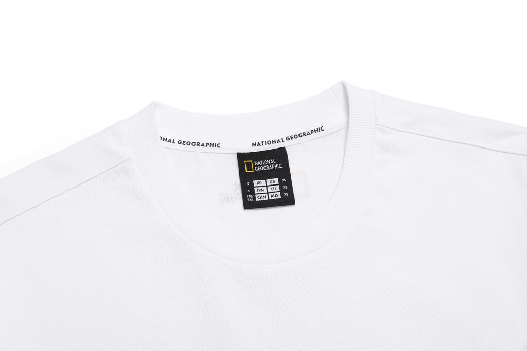 UNISEX TREASURE WALKER SEMI-OVER FIT GRAPHIC T-SHIRT- L/BEIGE