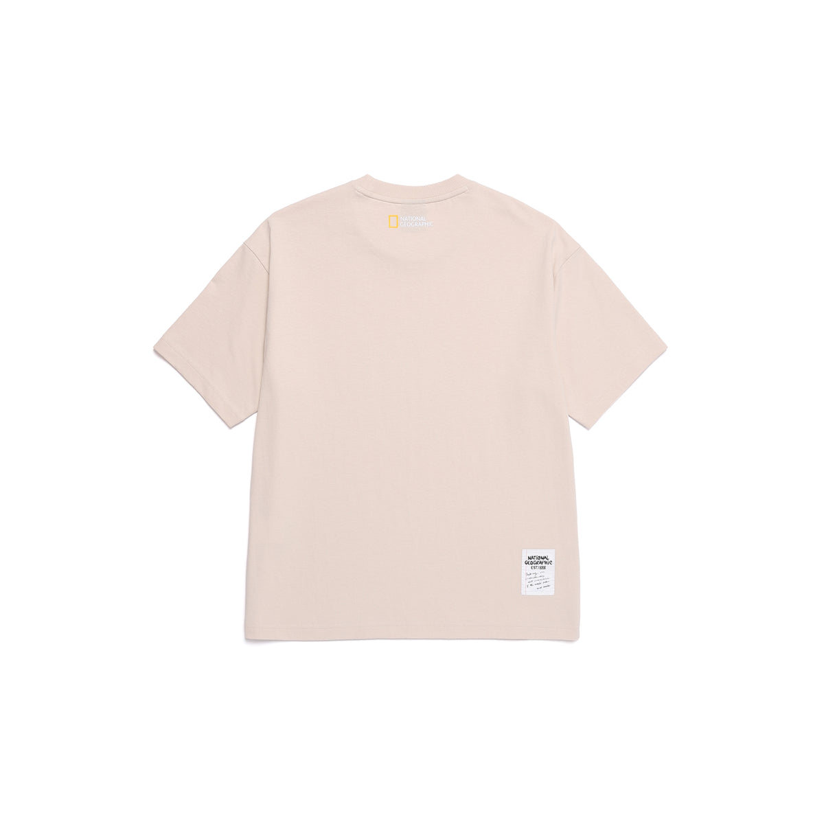 UNISEX TREASURE WALKER SEMI-OVER FIT GRAPHIC T-SHIRT- L/BEIGE