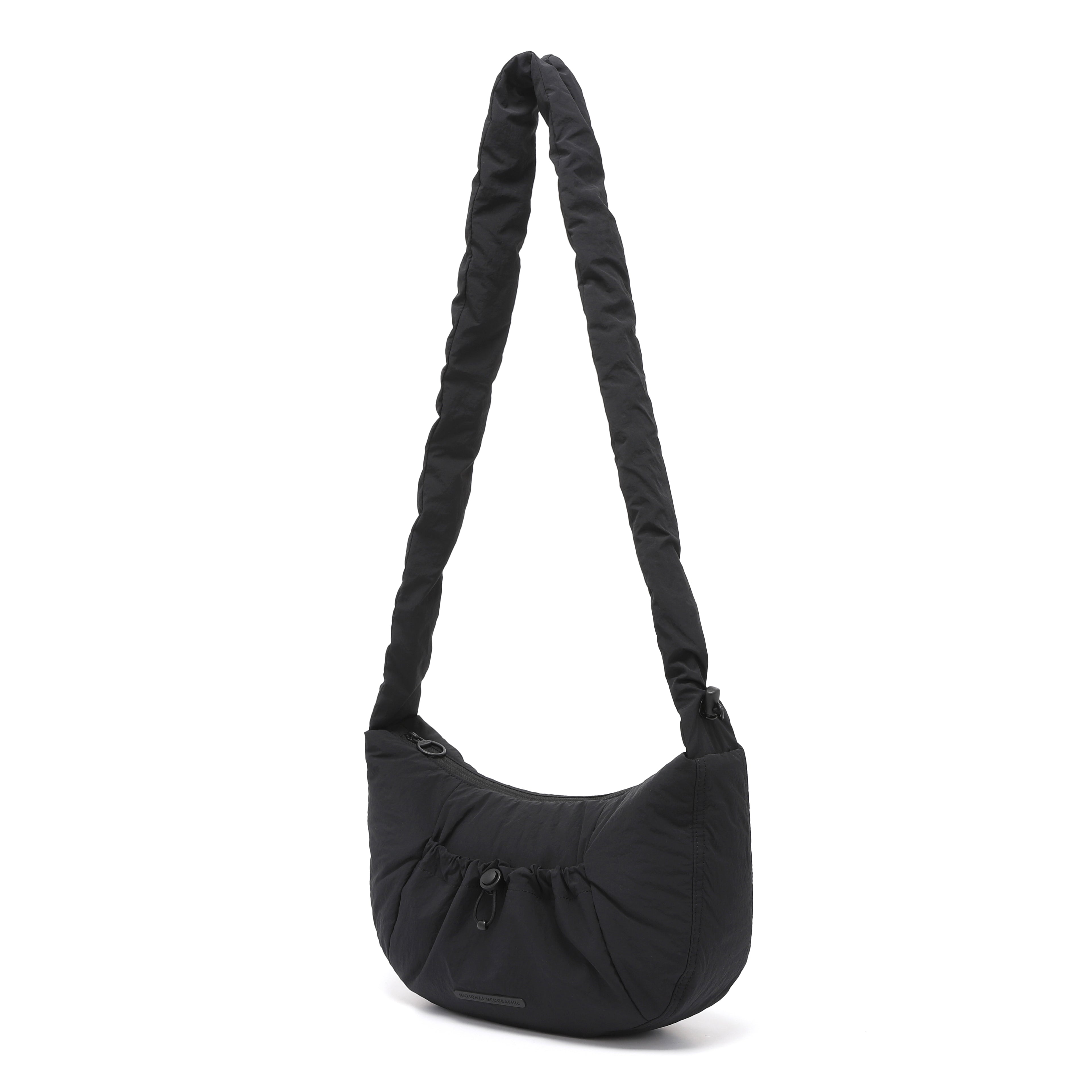 Women'S Padded String Bag- Black