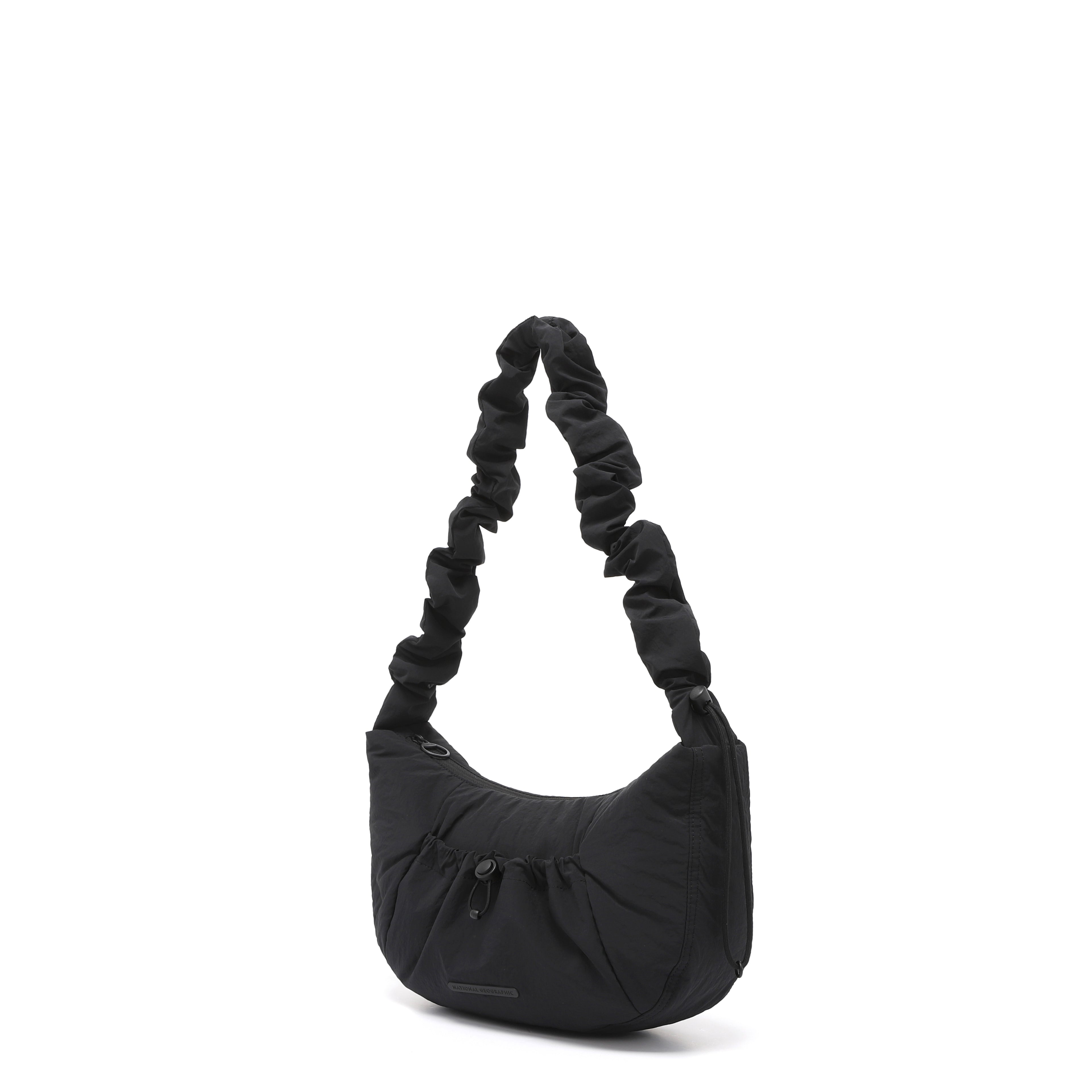 Women'S Padded String Bag- Black