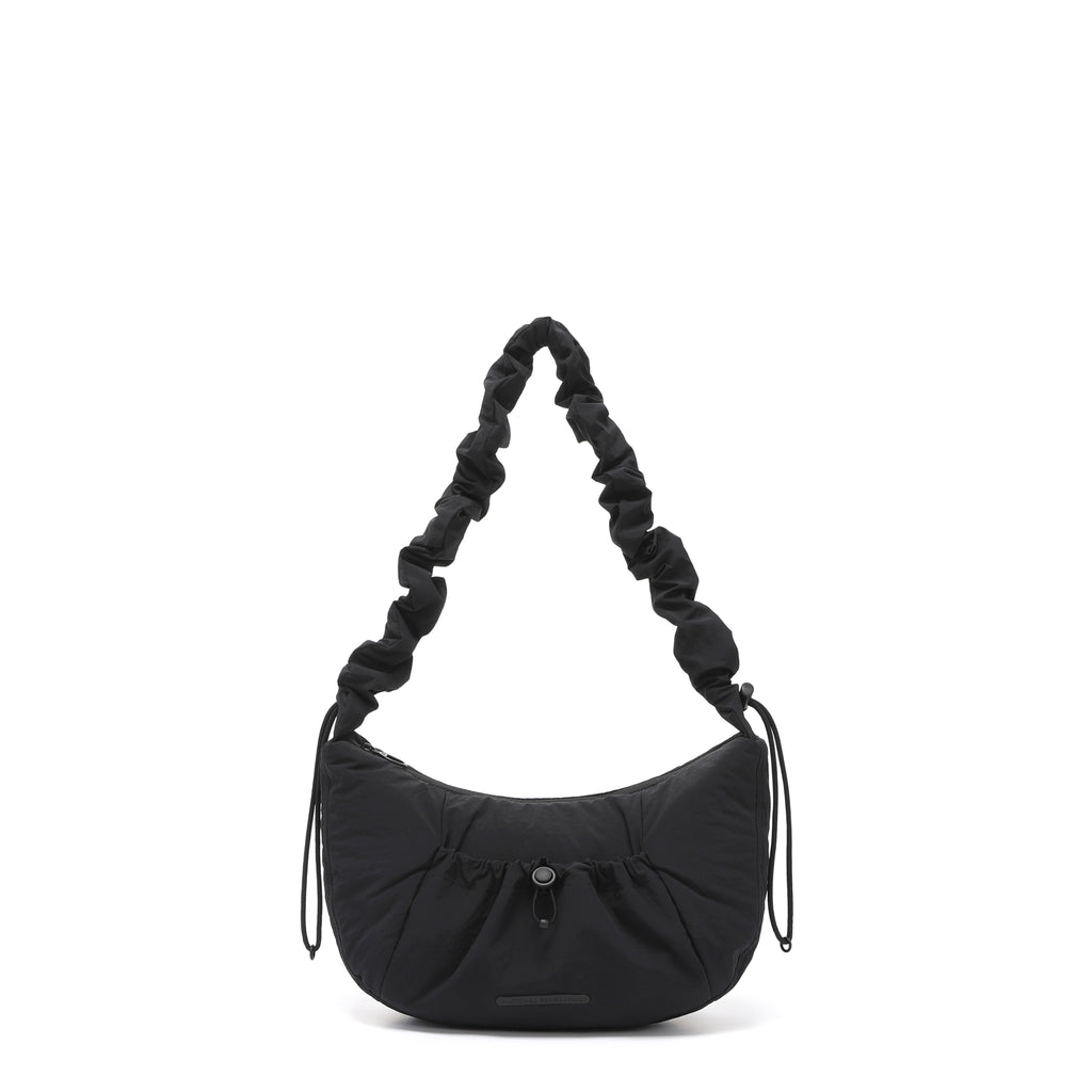 Women'S Padded String Bag- Black