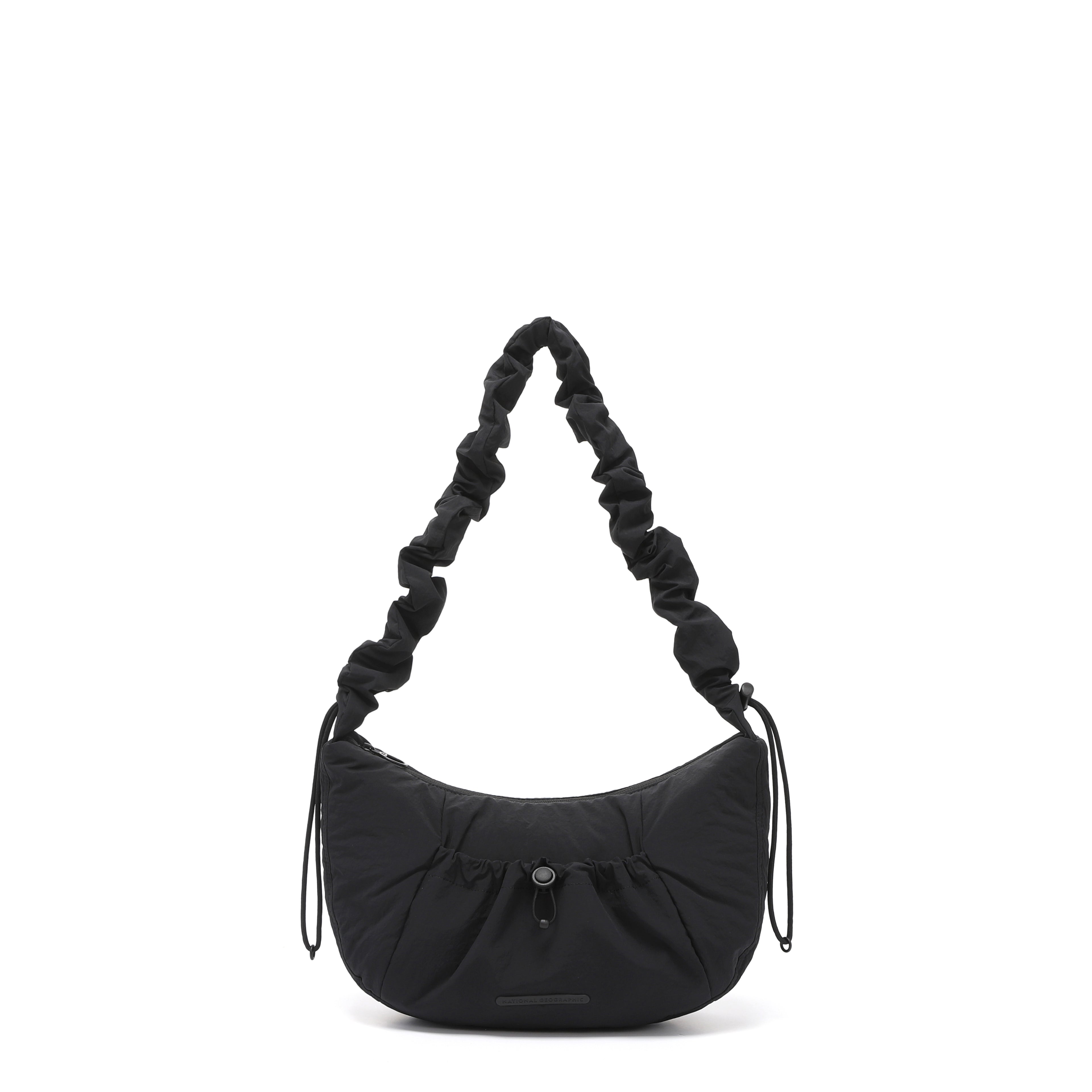 Women'S Padded String Bag- Black