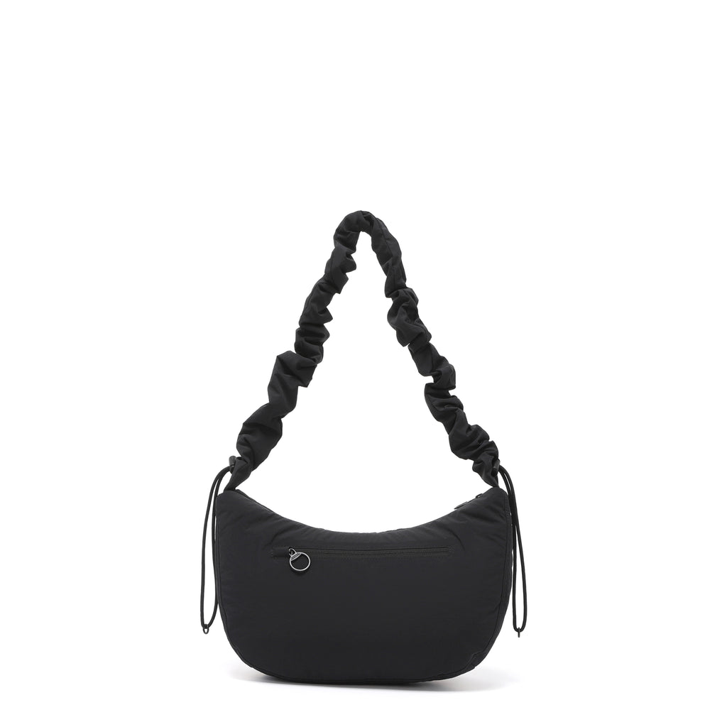 Women'S Padded String Bag- Black