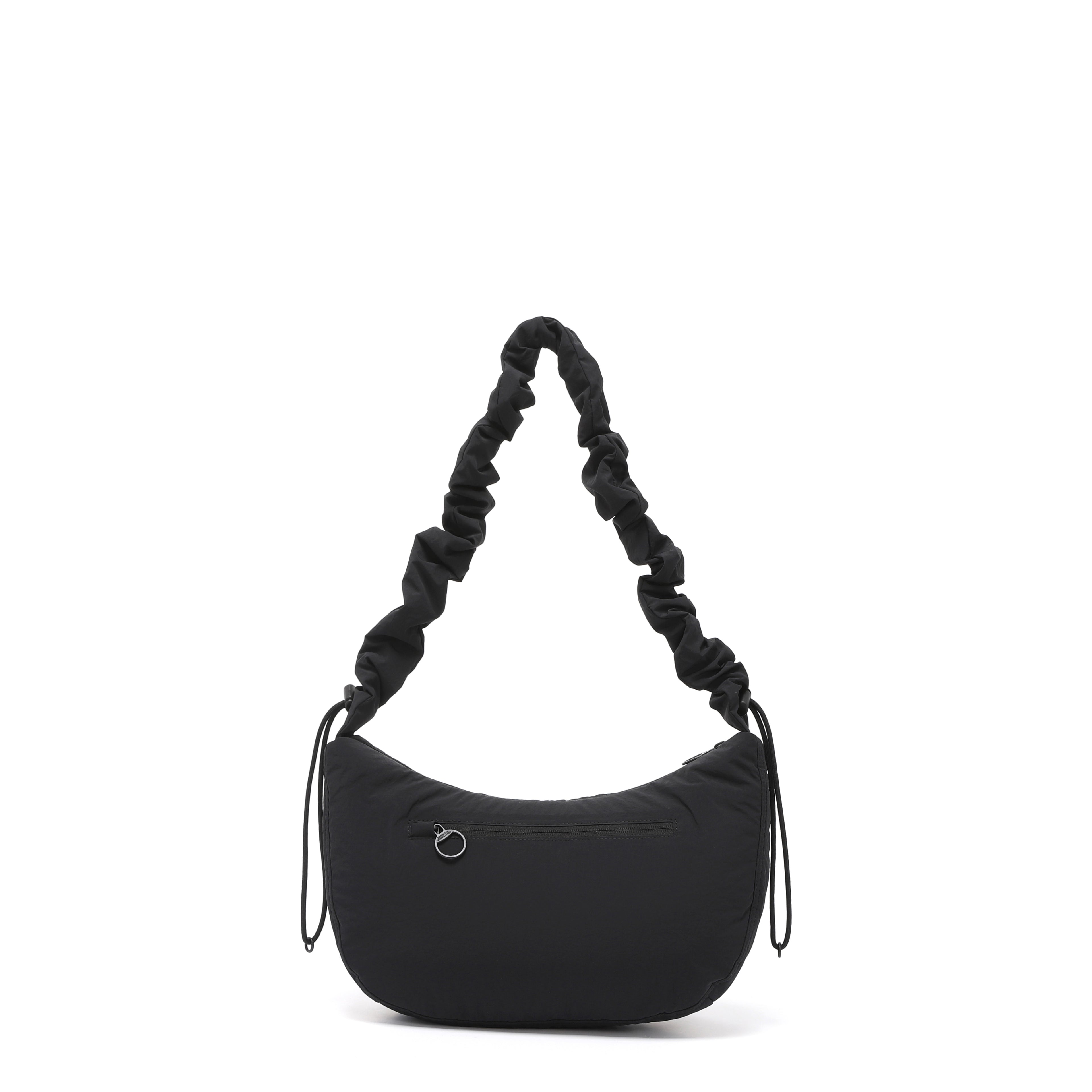 Women'S Padded String Bag- Black