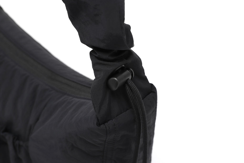 Women'S Padded String Bag- Black