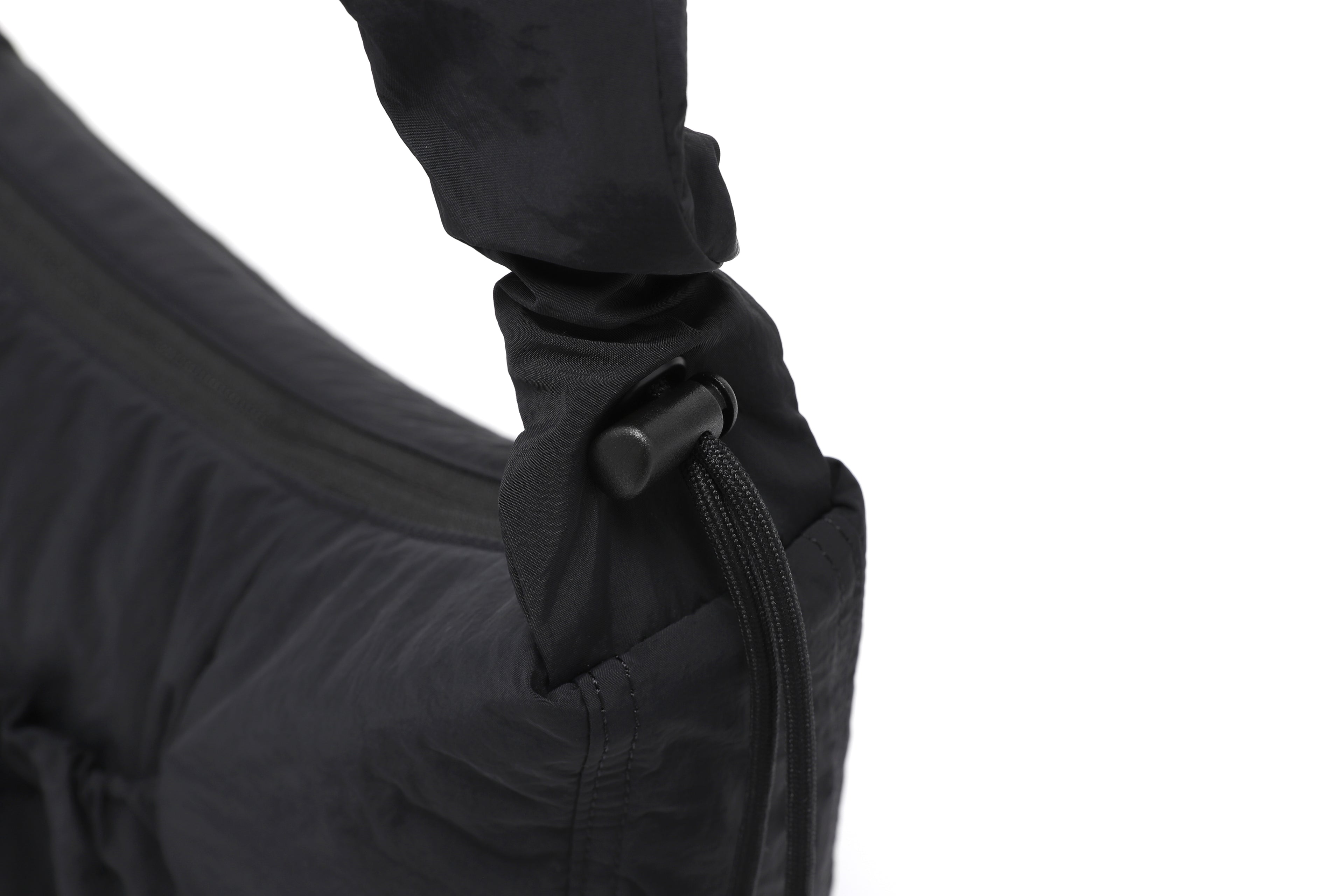Women'S Padded String Bag- Black