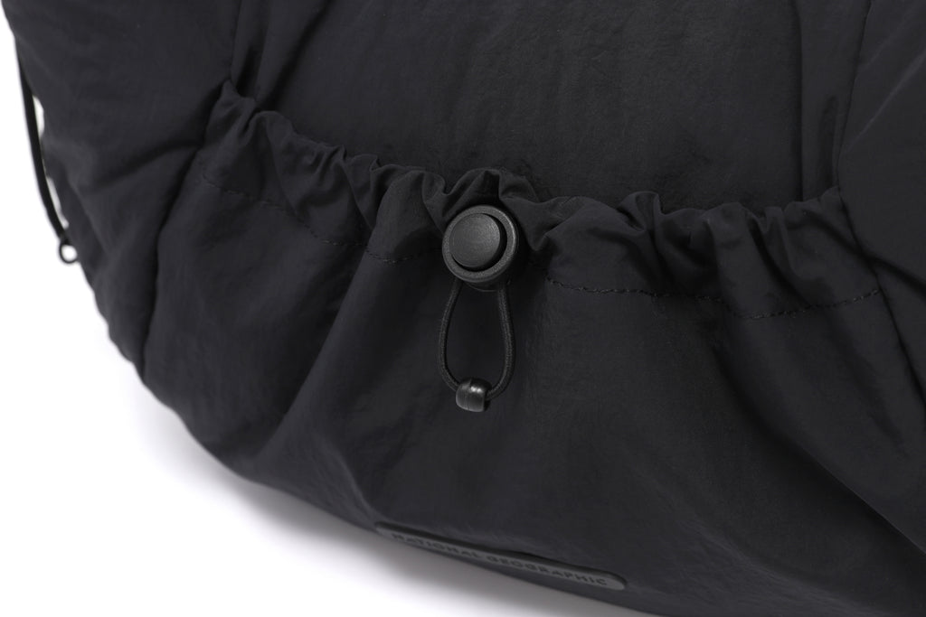 Women'S Padded String Bag- Black