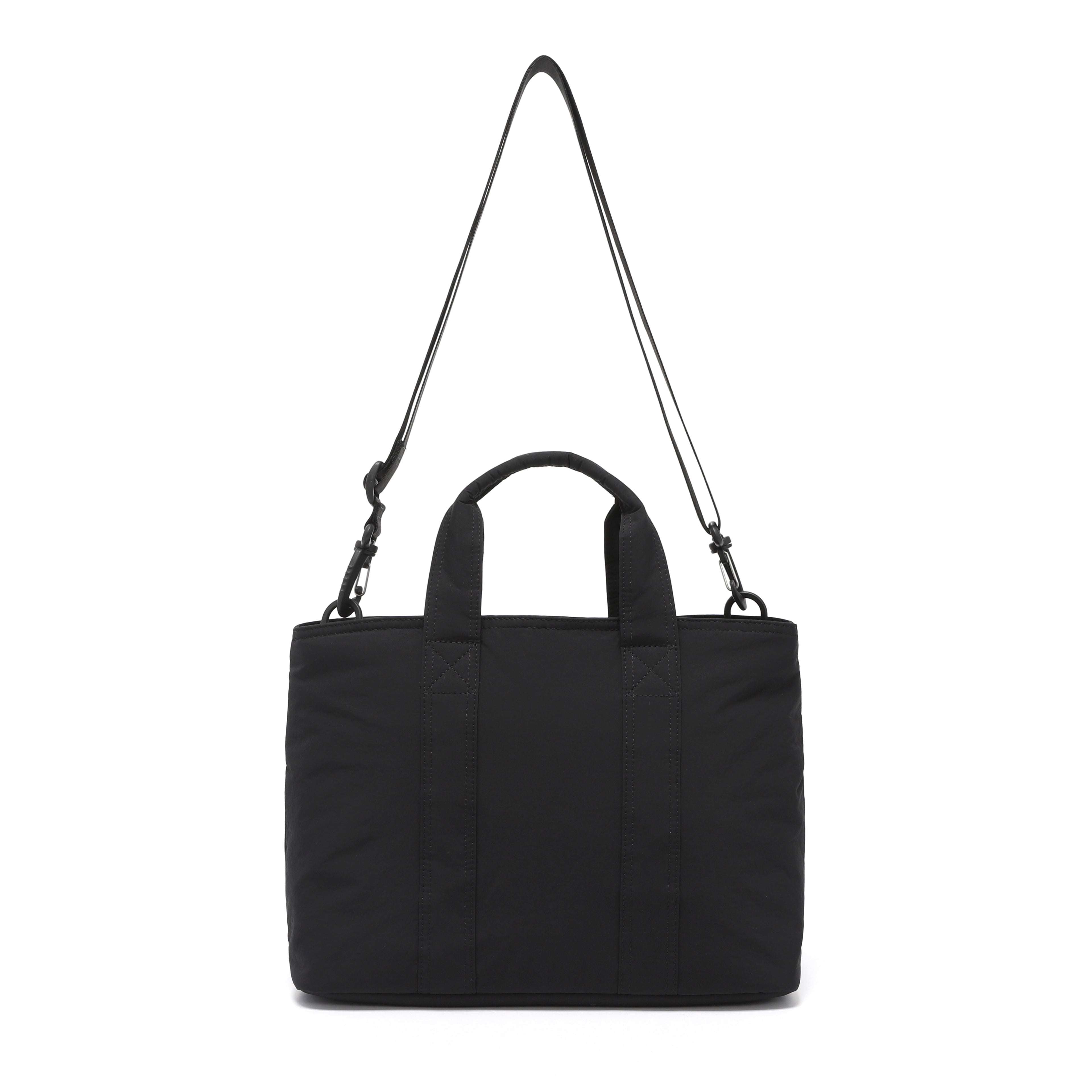 Unisex Light Wide Tote Bag- Black