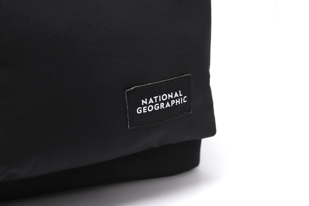 Unisex Light Wide Tote Bag- Black