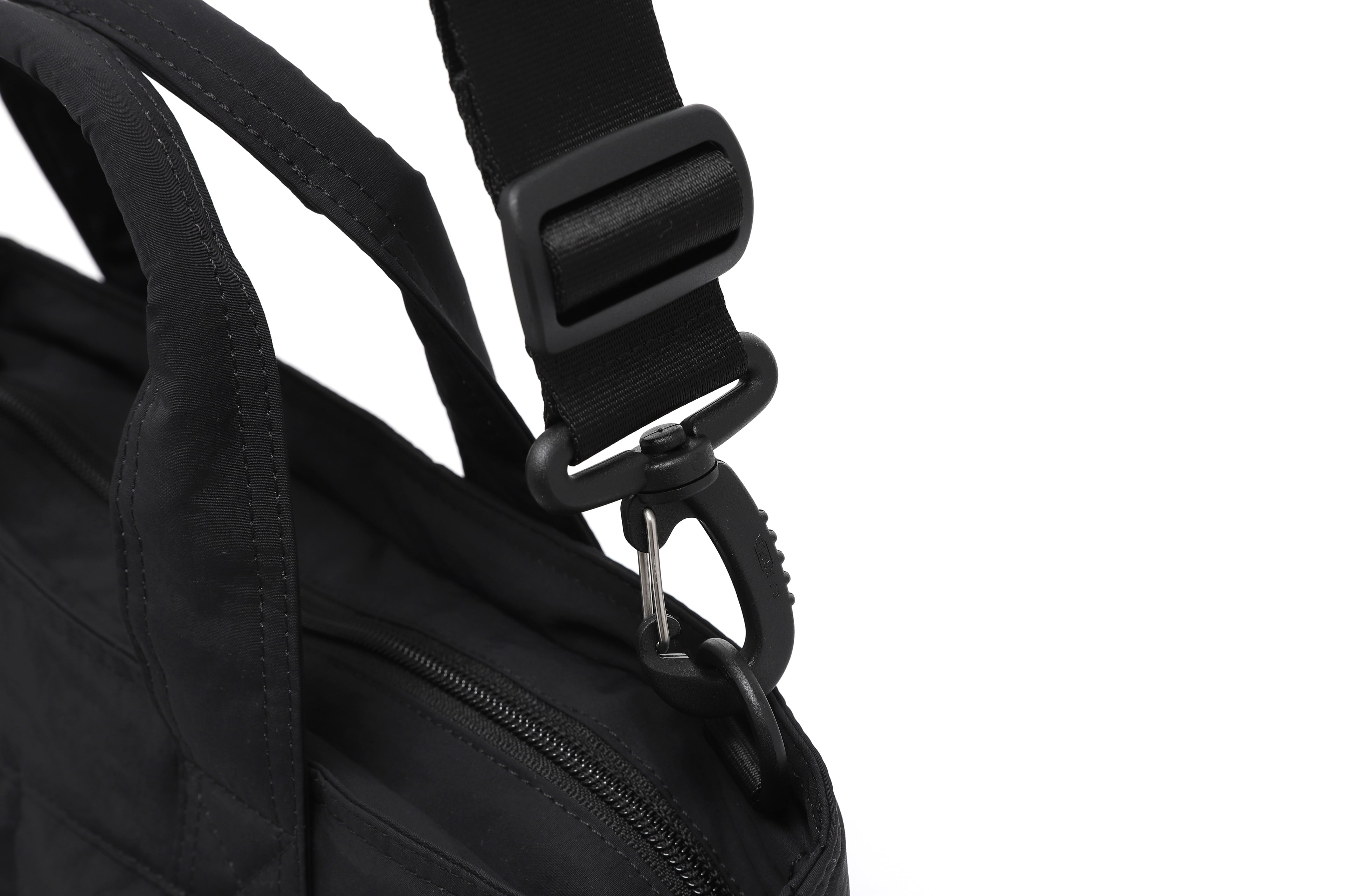 Unisex Light Wide Tote Bag- Black