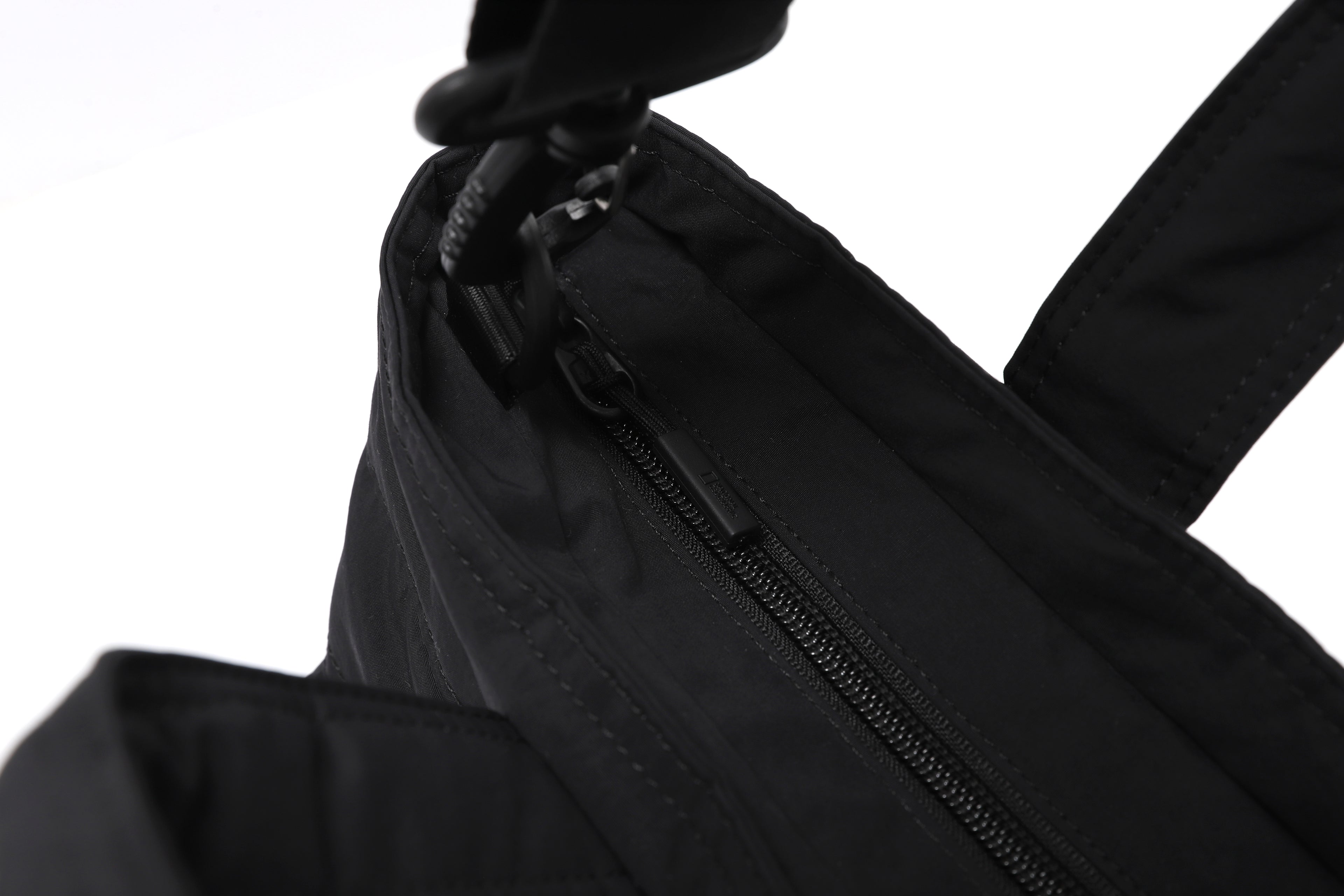 Unisex Light Wide Tote Bag- Black