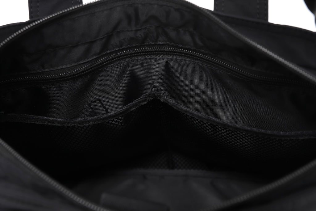 Unisex Light Wide Tote Bag- Black