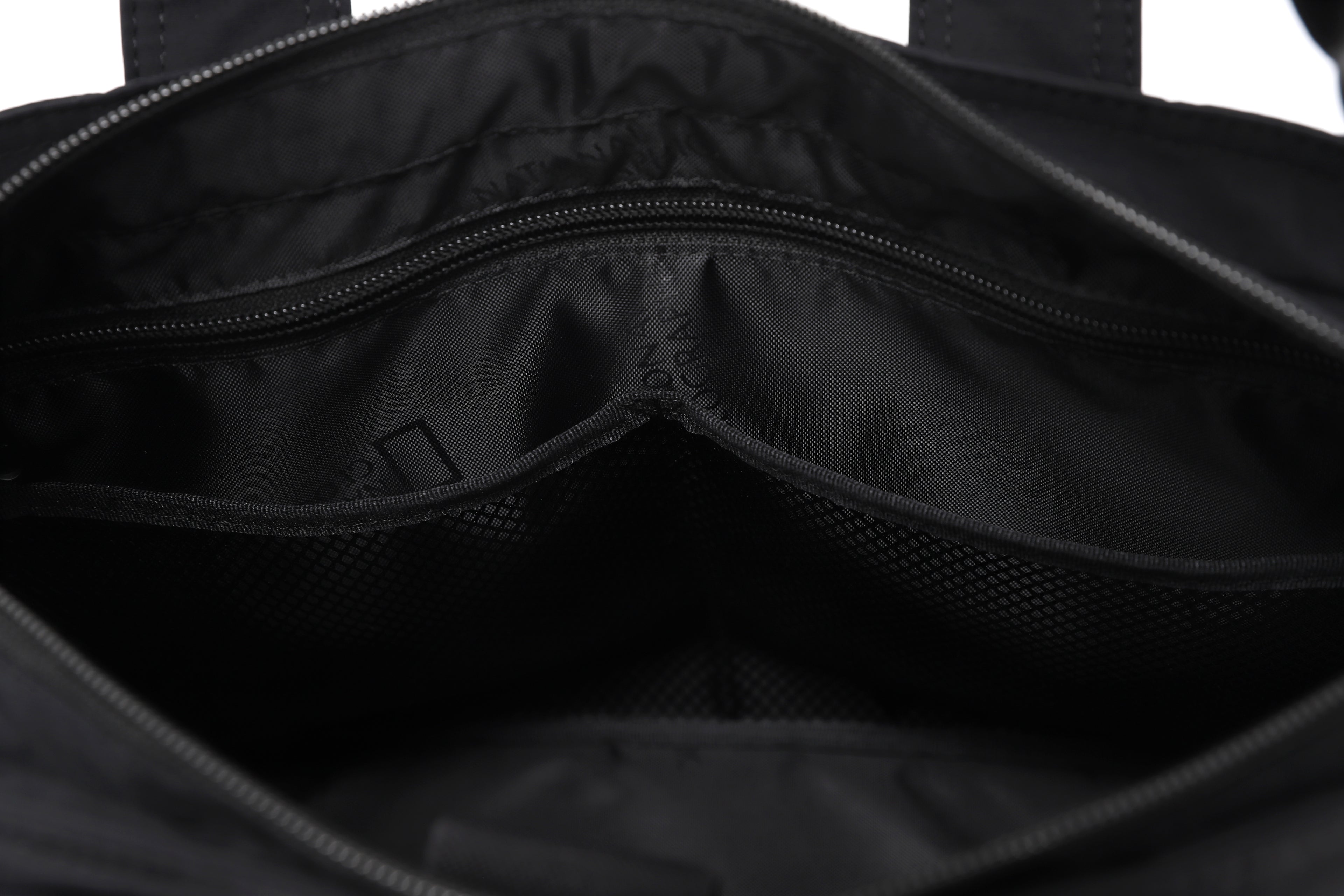 Unisex Light Wide Tote Bag- Black