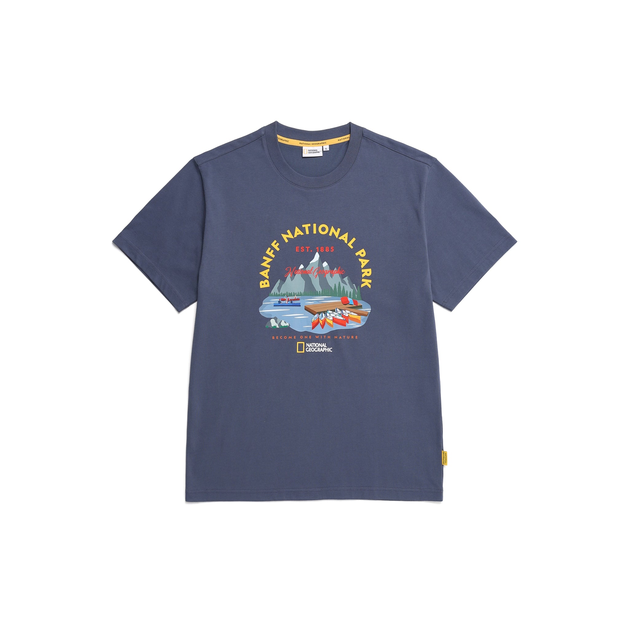 UNISEX BANFF GRAPHIC T-SHIRT- DUSTYNAVY