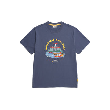 UNISEX BANFF GRAPHIC T-SHIRT- DUSTYNAVY