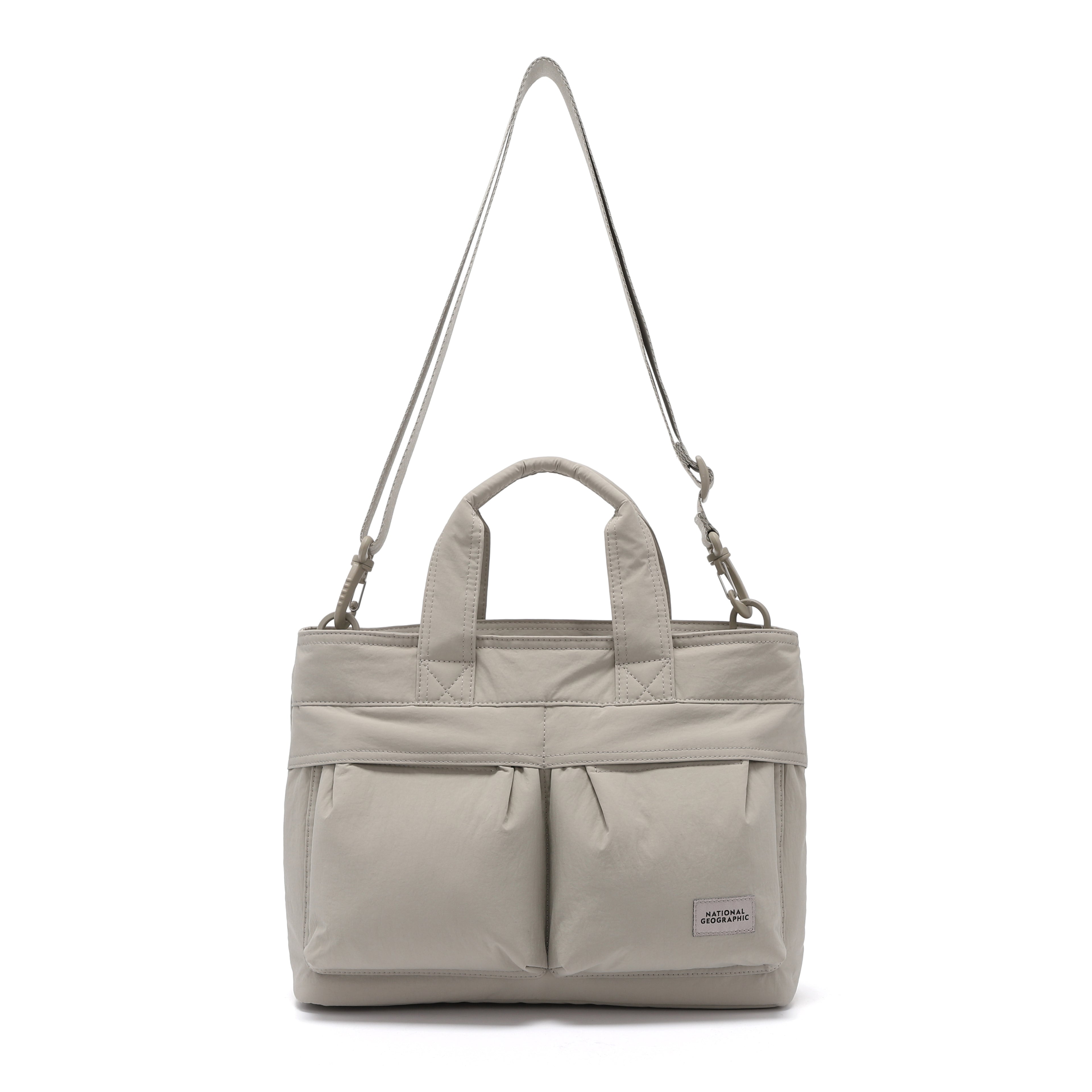 Unisex Light Wide Tote Bag- Beige