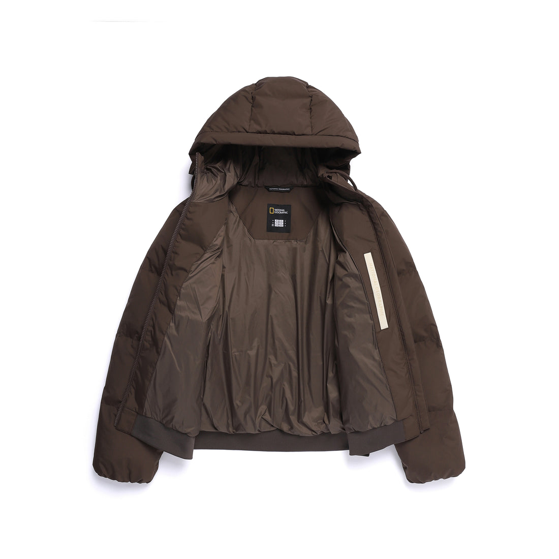 WOMEN'S BLOUSON DUCK DOWN JACKET- BROWN