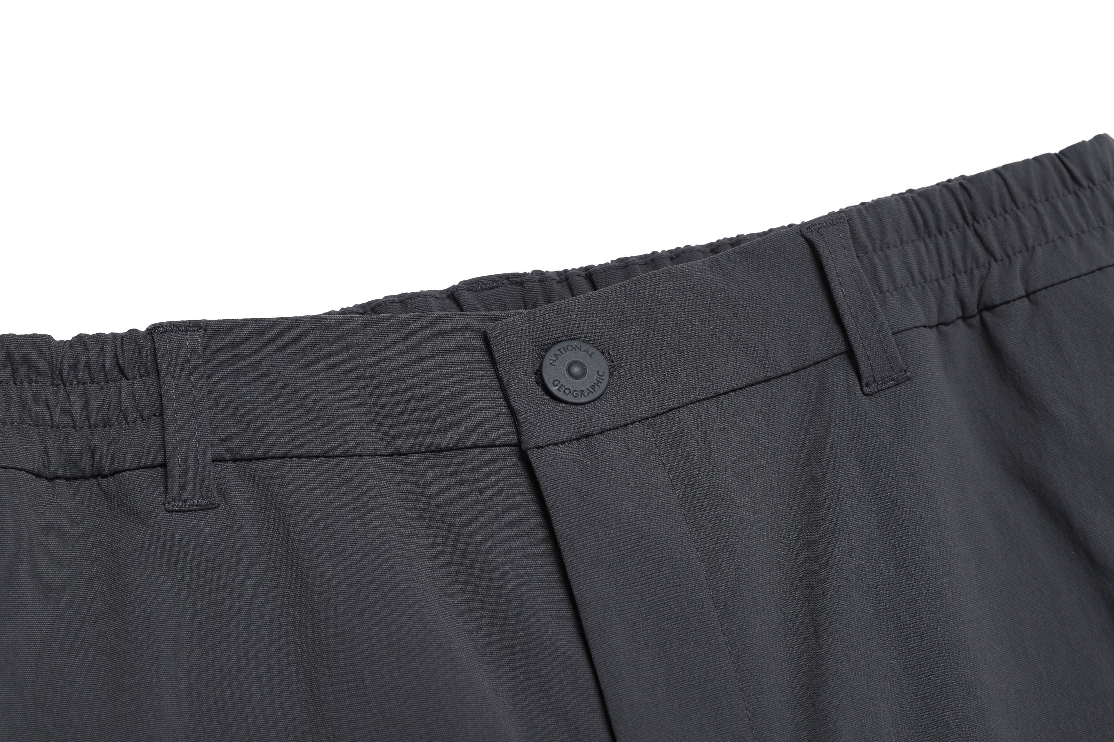 Men'S Cargo Semi Loose Straight Pants- Grey