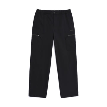 MEN'S CARGO SEMI LOOSE STRAIGHT PANTS- BLACK