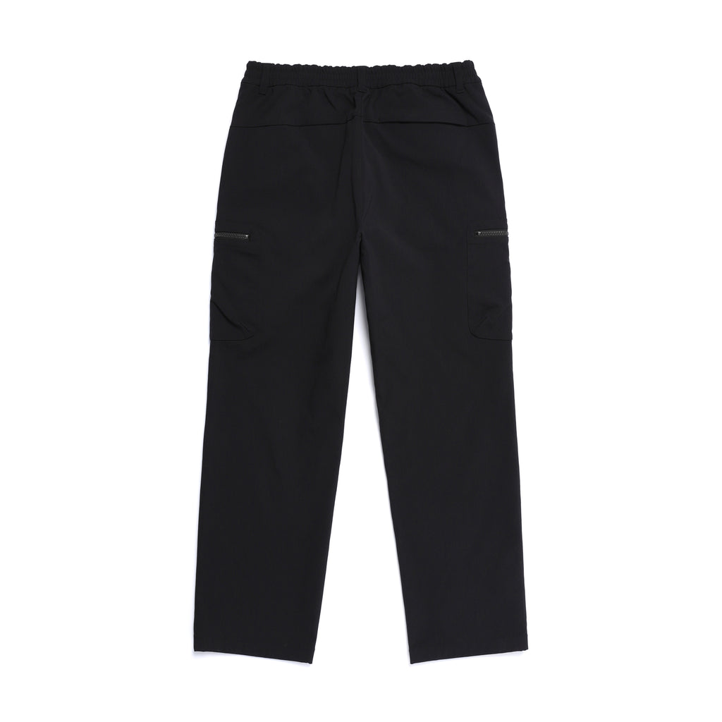Men'S Cargo Semi Loose Straight Pants- Black