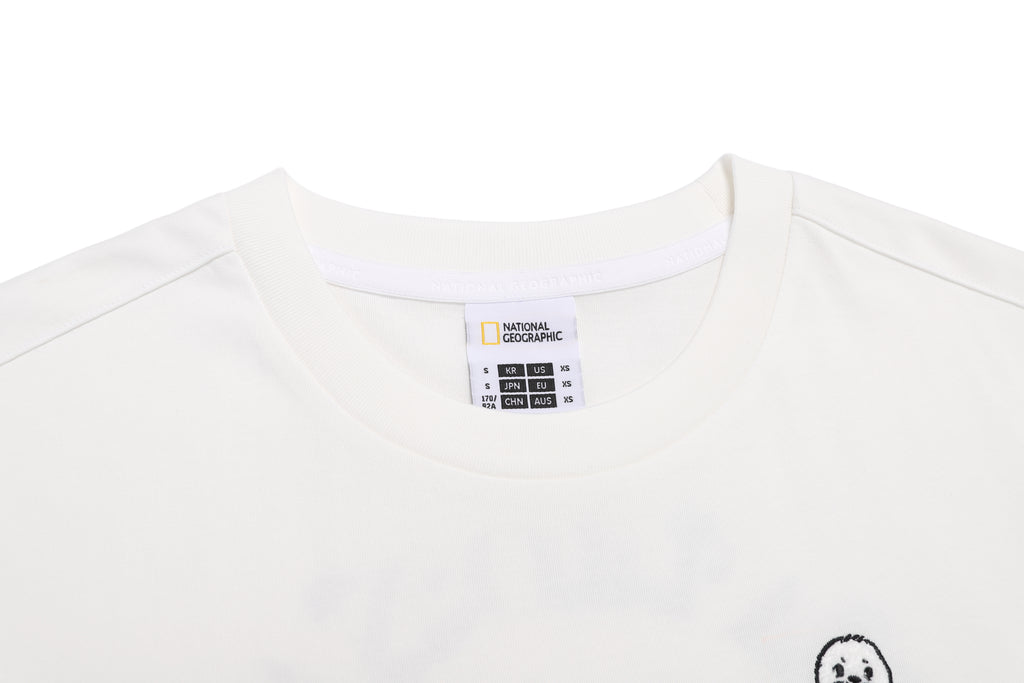 Women's Natgeo "Harp Seals" Graphic Semi-Oversized T-shirt