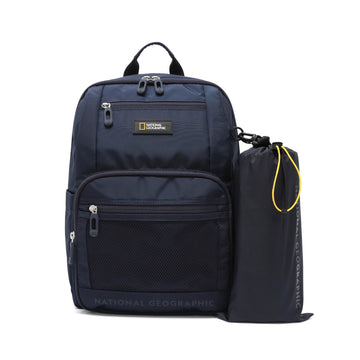 KIDS BACKPACK W/ PICNIC MAT- NAVY