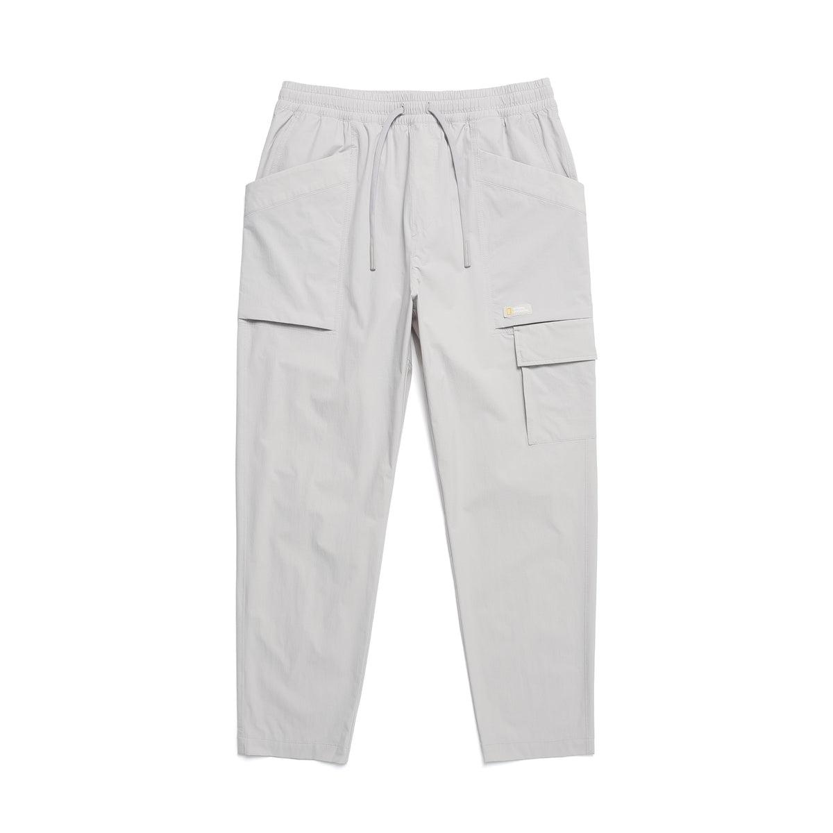 Unisex Adelie Lightweight Woven Stretched Tapered Pants- Ice Grey