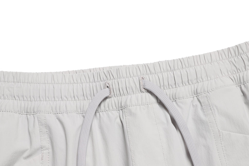 Unisex Adelie Lightweight Woven Stretched Tapered Pants- Ice Grey