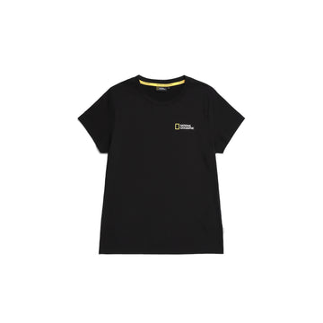 WOMEN'S TROUT LOGO SHORT-SLEEVED T-SHIRT- CARBON BLACK
