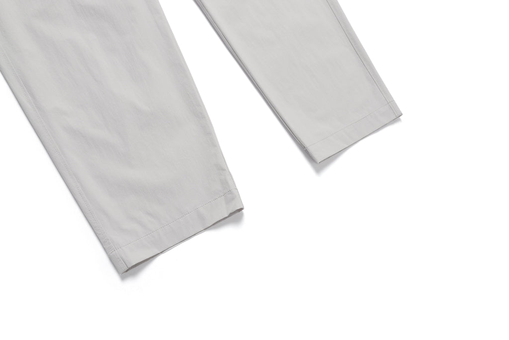 Unisex Adelie Lightweight Woven Stretched Tapered Pants- Ice Grey