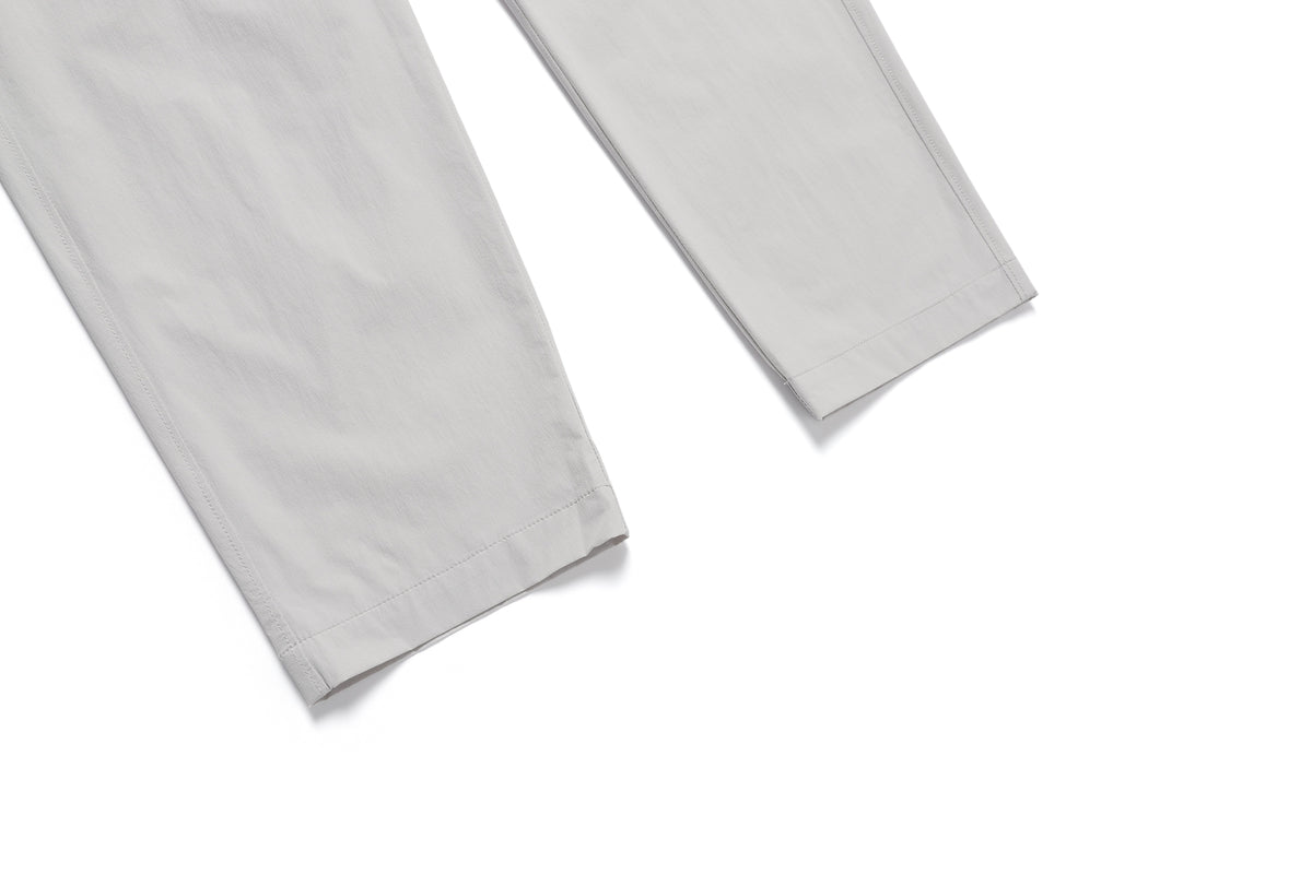 Unisex Adelie Lightweight Woven Stretched Tapered Pants- Ice Grey