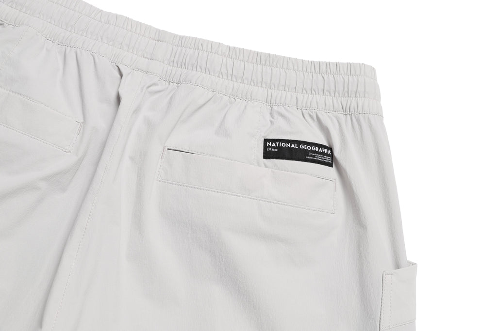 Unisex Adelie Lightweight Woven Stretched Tapered Pants- Ice Grey