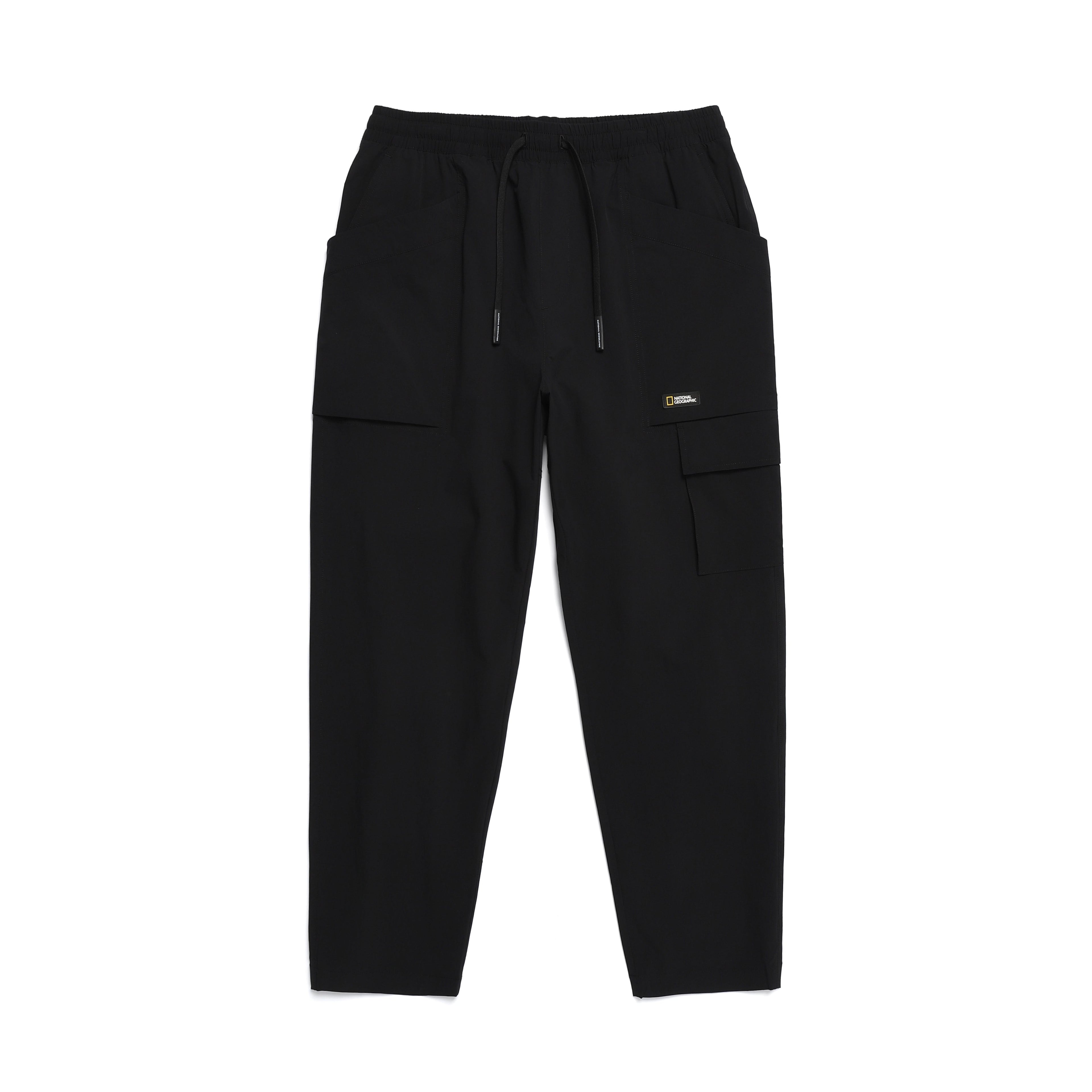 Unisex Adelie Lightweight Woven Stretched Tapered Pants- Carbon Black