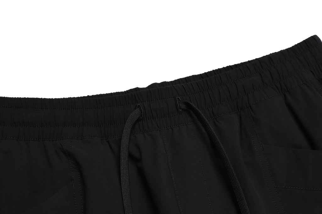 Unisex Adelie Lightweight Woven Stretched Tapered Pants- Carbon Black