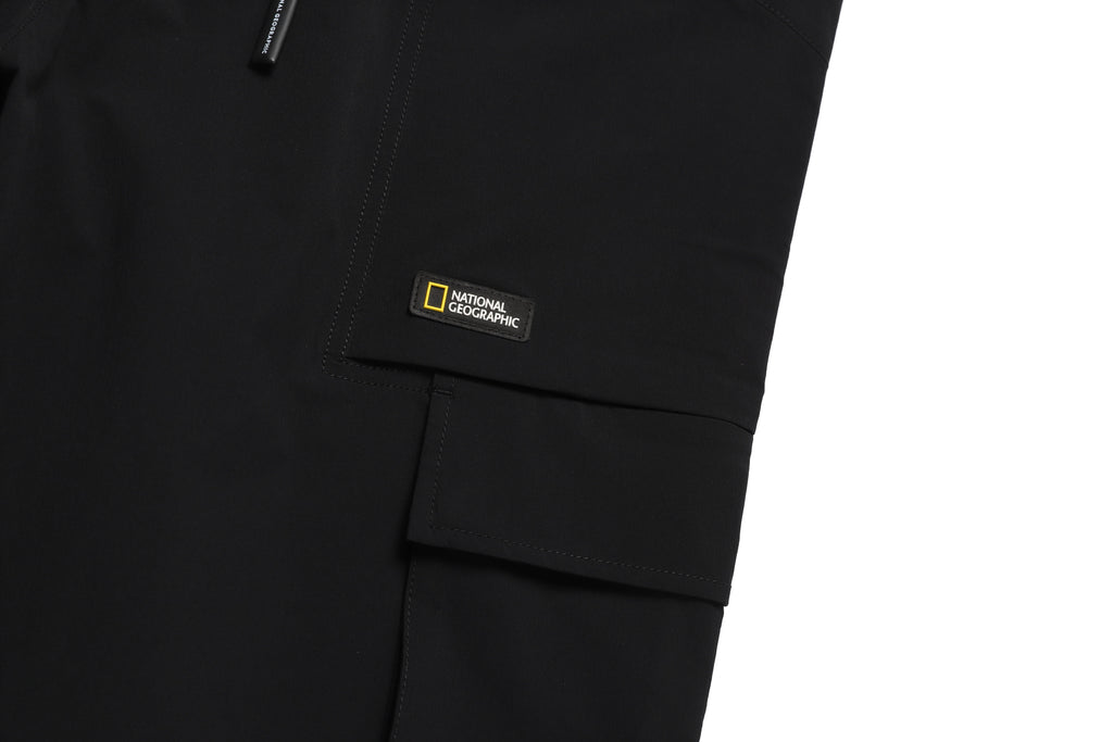 Unisex Adelie Lightweight Woven Stretched Tapered Pants- Carbon Black