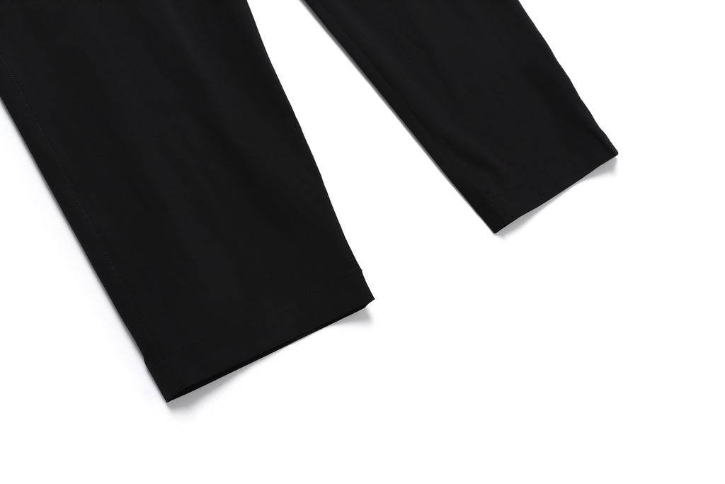 Unisex Adelie Lightweight Woven Stretched Tapered Pants- Carbon Black