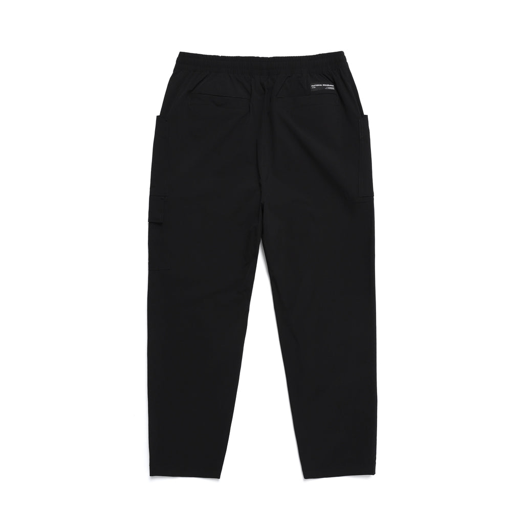 Unisex Adelie Lightweight Woven Stretched Tapered Pants- Carbon Black