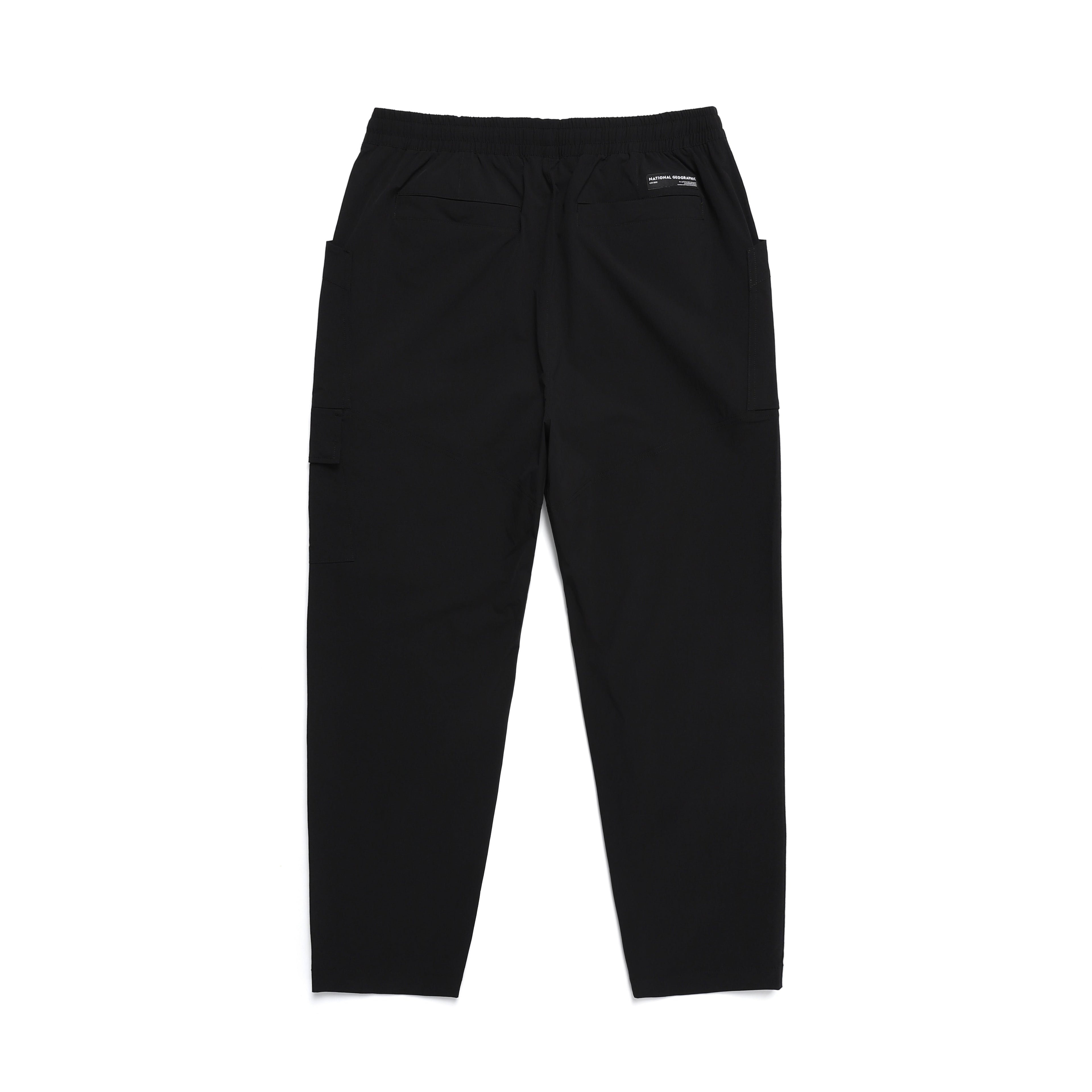 Unisex Adelie Lightweight Woven Stretched Tapered Pants- Carbon Black