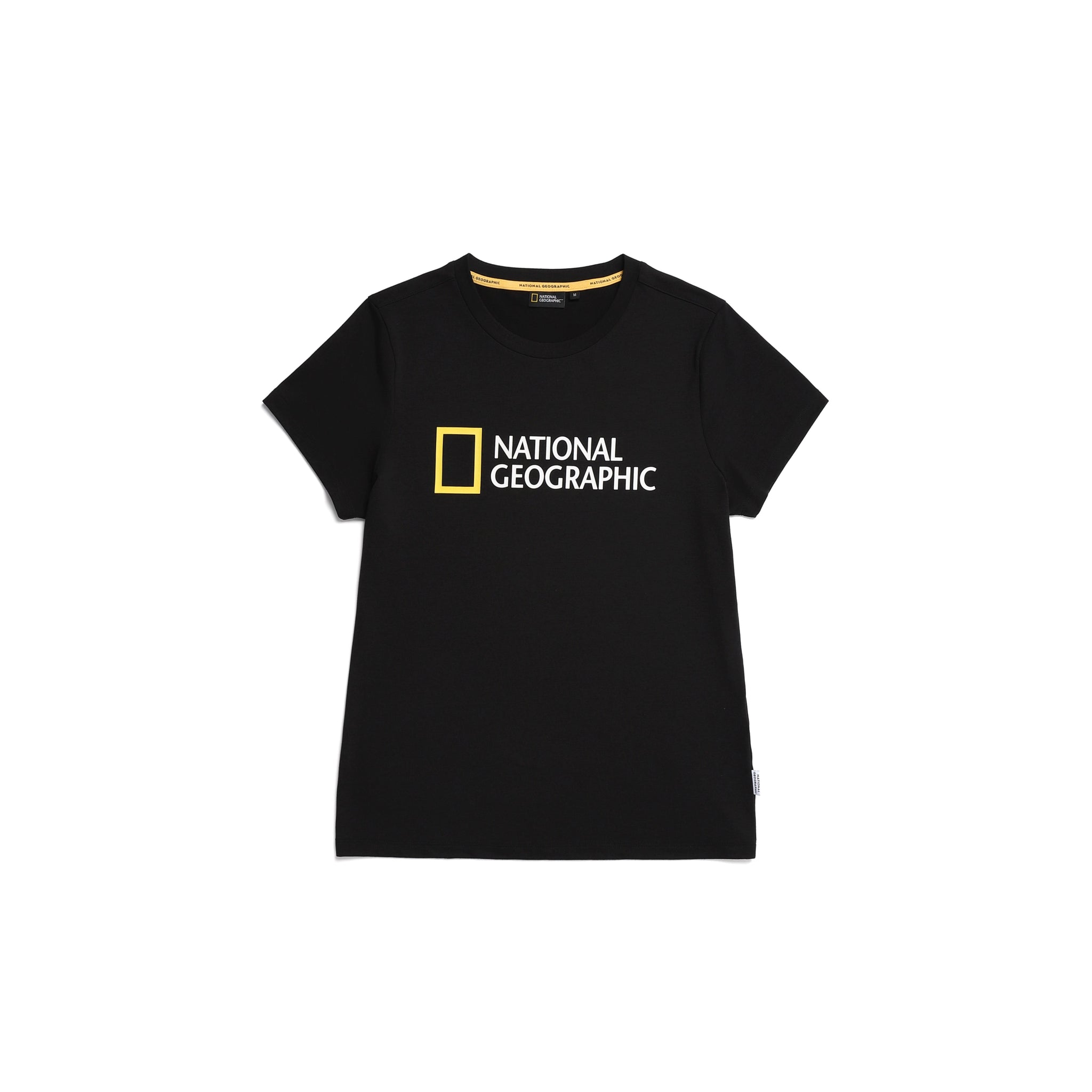 WOMEN'S TROUT BIG LOGO SHORT-SLEEVED T-SHIRT- CARBON BLACK